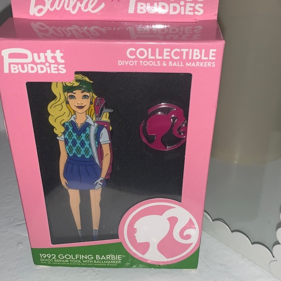 🆕- 1992 Golfing Barbie Collectable By-Putt Buddies Golf Set - Pink and Blue - Picture 8 of 9